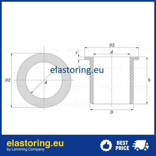 Bushing EB65.02 40x50x30 Collar 65/5