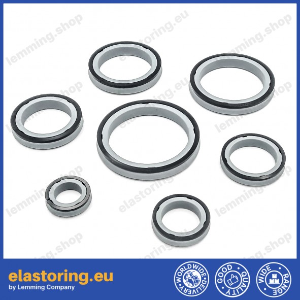 Piston seal 55x40x11,0 A168 PU95+POM Piston seal 55x40x11,0 A168 PU95+POM