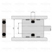 Piston seal K17 145x124x8,1 Piston seal K17 145x124x8,1