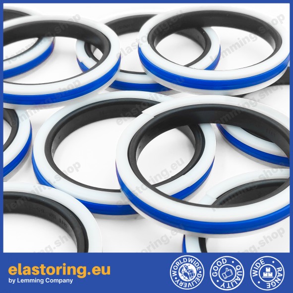 Piston seal 100x85x12,5 PDP PU+NBR+POM Piston seal 100x85x12,5 PDP PU+NBR+POM