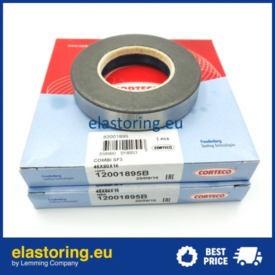 Wheel hub oil seal 45x80x16 COMBI SF3 NBR