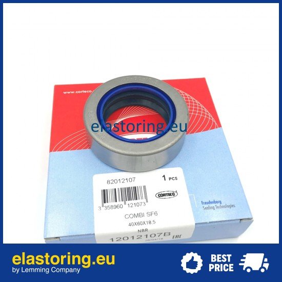 Wheel hub oil seal 40x60x18,5 COMBI SF6 NBR