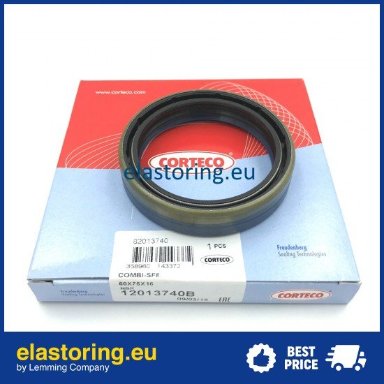 Wheel hub oil seal 60x75x16 COMBI SF8 NBR