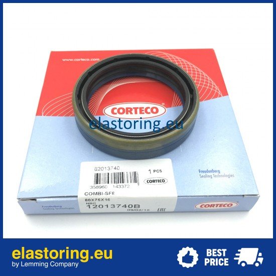 Wheel hub oil seal 60x75x16 COMBI SF8 NBR