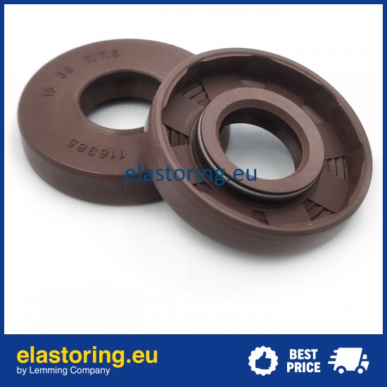 Pressure Oil Seal 15x35x7/7,5 BABSL FPM