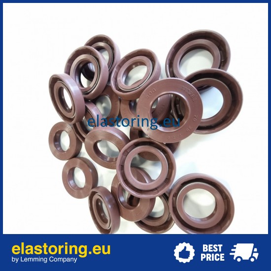 Pressure oil seal 20x35x7/7,5 BABSL FPM