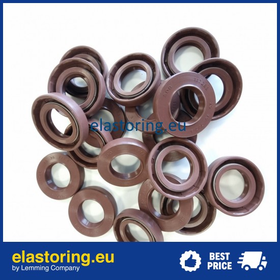 Pressure oil seal 20x35x7/7,5 BABSL FPM