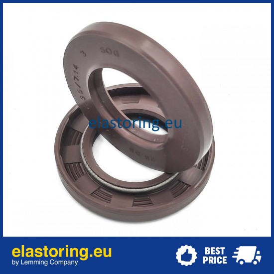 Pressure Oil Seal 28,58x50,8x6,35/7,14 BABSL FPM