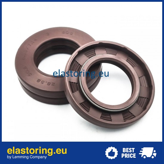 Pressure Oil Seal 28,58x50,8x6,35/7,14 BABSL FPM