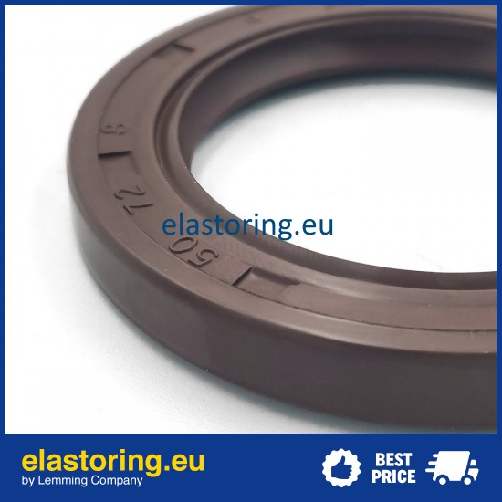 Oil seal 50x72x8 AS FPM