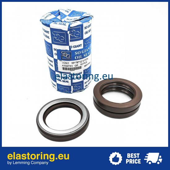 Oil seal 55x78x12 TCN1 FPM