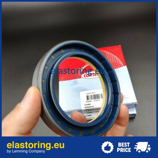 Wheel hub oil seal 65x92x14 COMBI NBR