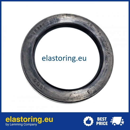 Pressure oil seal 55x75x7/7,5 BABSL NBR