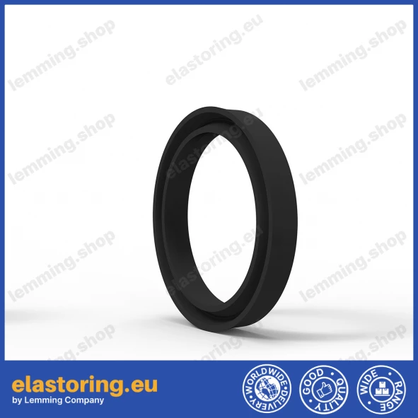 Rod-Piston seal K95 12x20x5,5 NBR