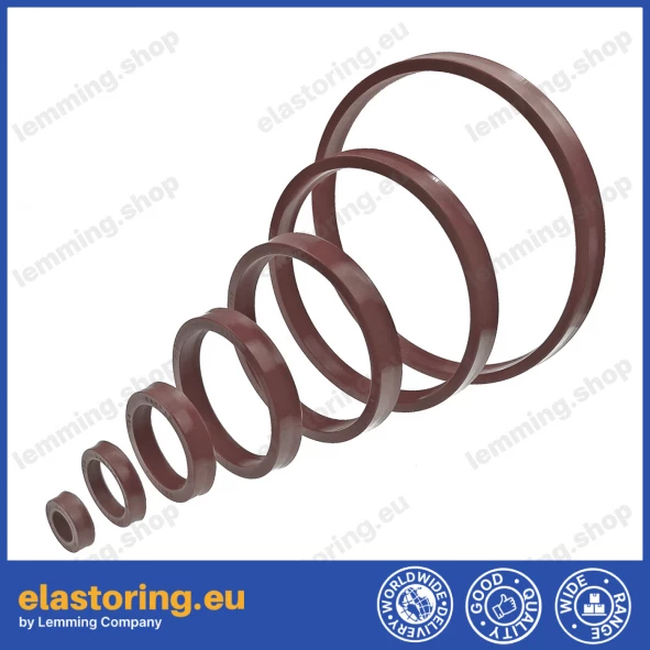 Rod seal K22 12x22x5 FKM