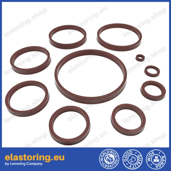 Rod seal K22 12x22x5 FKM