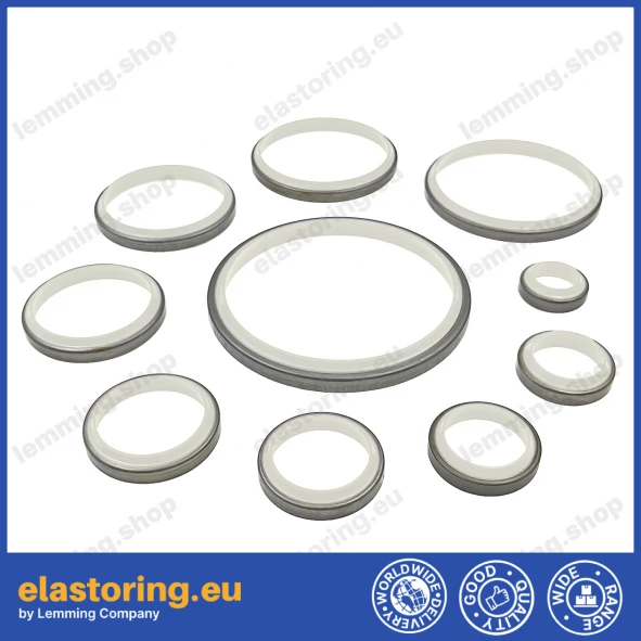 Wiper K07 90x100x7/10 PU+Stal IVORY