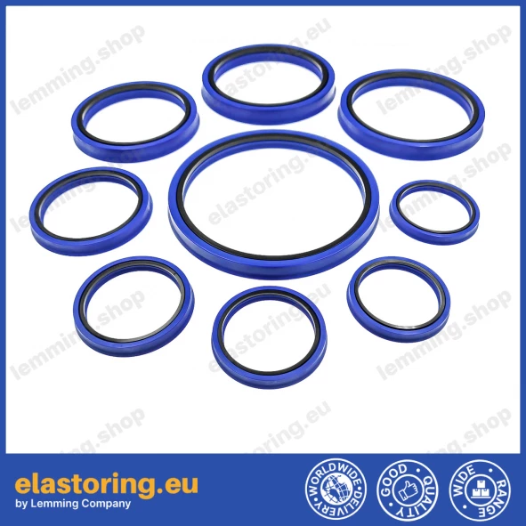 Rod seal 160x180x14,5 A152 PU/NBR/POM Rod seal 160x180x14,5 A152 PU/NBR/POM