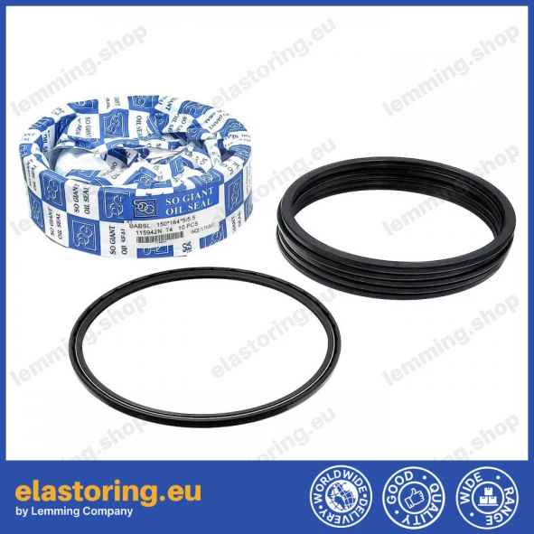 Pressure oil seal 150x164x5/5,5 BABSL NBR