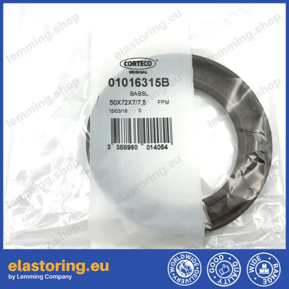 Pressure oil seal 50x72x7/7,5 BABSL FPM Pressure oil seal 50x72x7/7,5 BABSL FPM