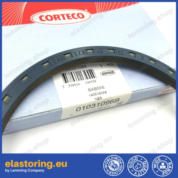 Pressure oil seal 140x160x8 BAB5X8 NBR