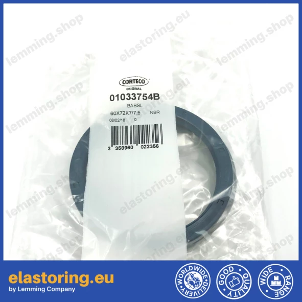Pressure oil seal 60x72x7/7,5 BABSL NBR Pressure oil seal 60x72x7/7,5 BABSL NBR
