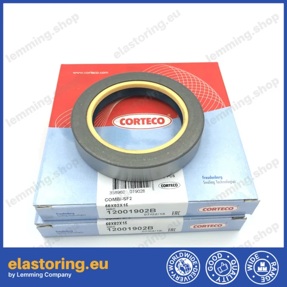 Wheel hub oil seal 58x82x15 COMBI NBR