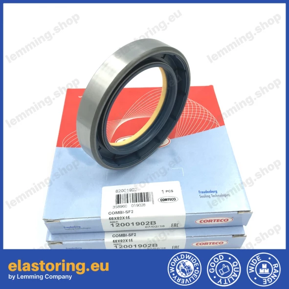 Wheel hub oil seal 58x82x15 COMBI NBR