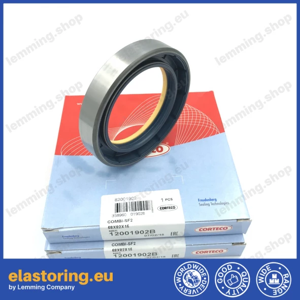 Wheel hub oil seal 58x82x15 COMBI NBR