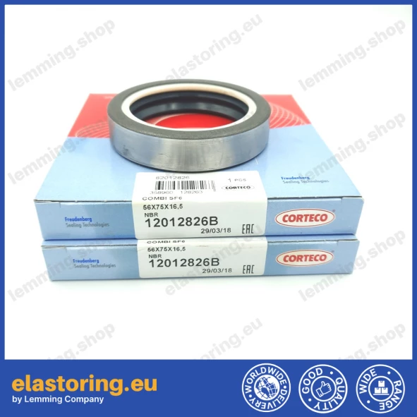 Wheel hub oil seal 56x75x16,5 COMBI SF6 NBR Wheel hub oil seal 56x75x16,5 COMBI SF6 NBR