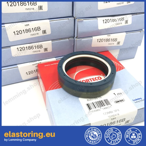 Wheel hub oil seal 50x65x18 COMBI SF8 NBR