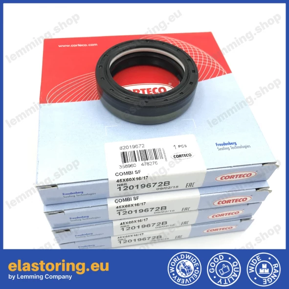 Wheel hub oil seal 45x60x16/17 COMBI SF Wheel hub oil seal 45x60x16/17 COMBI SF