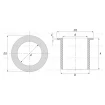 Bushing E92F 20x23x20 Collar 30/1,5 Bushing E92F 20x23x20 Collar 30/1,5
