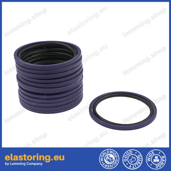 Piston seal PSO 22x14,5x3,2 PU+NBR [2EPSO007]