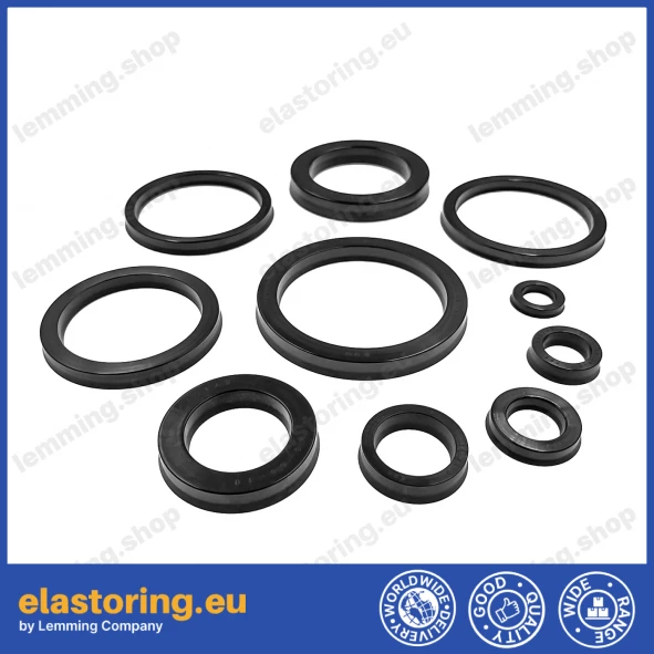Rod-Piston seal K95 12x20x5,5 NBR