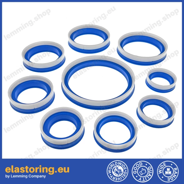 Piston seal 55x40x10 TTE/W PU+POM Piston seal 55x40x10 TTE/W PU+POM
