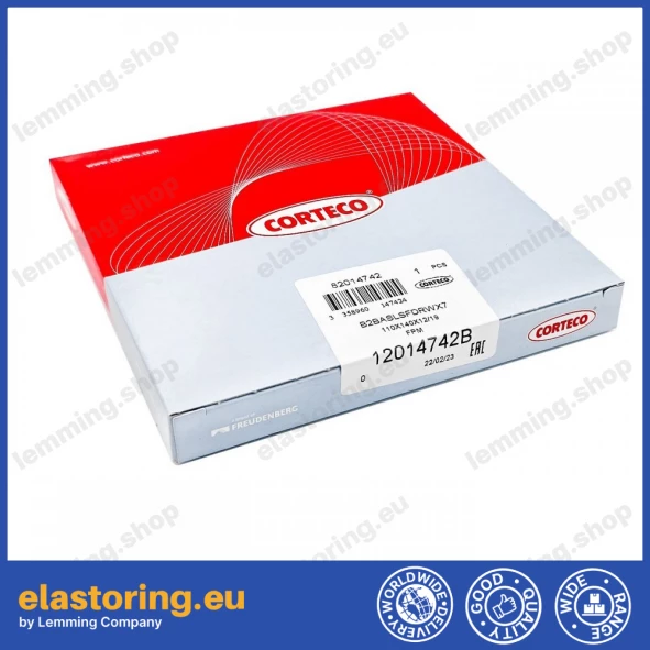 Wheel hub oil seal 110x140x12 RWDR-KOMBI FPM