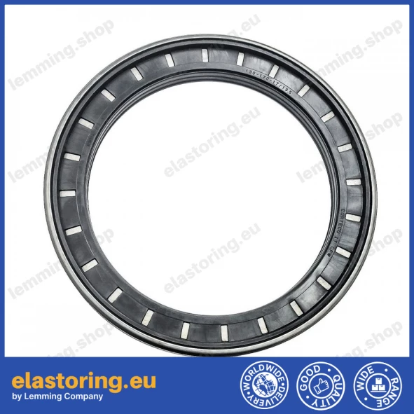 Wheel hub oil seal 130x170x17/19,5 RWDR FPM