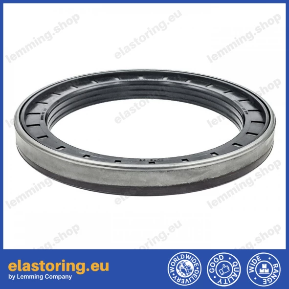 Wheel hub oil seal 130x170x17/19,5 RWDR FPM
