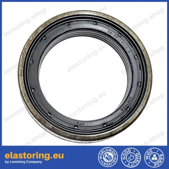Wheel hub oil seal 56x80x13/14,5 RWDR-KASSETTE ACM