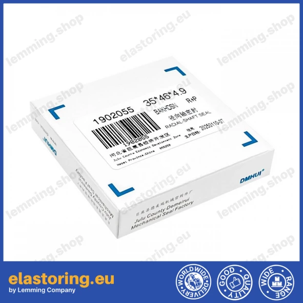 High pressure oil seal 35x46x4,9 BAKHDSN NBR+PTFE High pressure oil seal 35x46x4,9 BAKHDSN NBR+PTFE