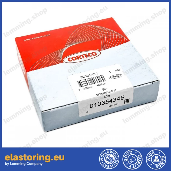 Wheel hub oil seal 28x64/65x12/20 RWDR-KOMBI ACM Wheel hub oil seal 28x64/65x12/20 RWDR-KOMBI ACM