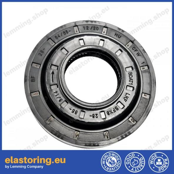 Wheel hub oil seal 28x64/65x12/20 RWDR-KOMBI ACM Wheel hub oil seal 28x64/65x12/20 RWDR-KOMBI ACM