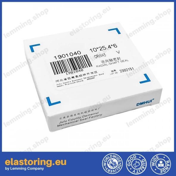Oil seal 10x25,4x6 CRWA5 FPM Oil seal 10x25,4x6 CRWA5 FPM