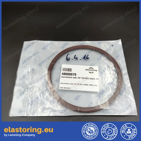 Pressure oil seal 144x159x8/8,5 BABSL FPM Pressure oil seal 144x159x8/8,5 BABSL FPM