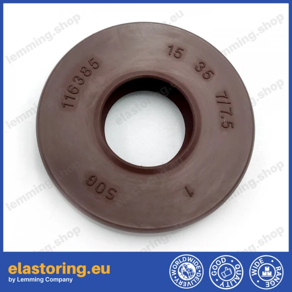 Pressure oil seal 15x35x7/7,5 BABSL FPM Pressure oil seal 15x35x7/7,5 BABSL FPM