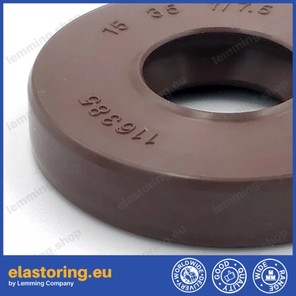 Pressure oil seal 15x35x7/7,5 BABSL FPM Pressure oil seal 15x35x7/7,5 BABSL FPM