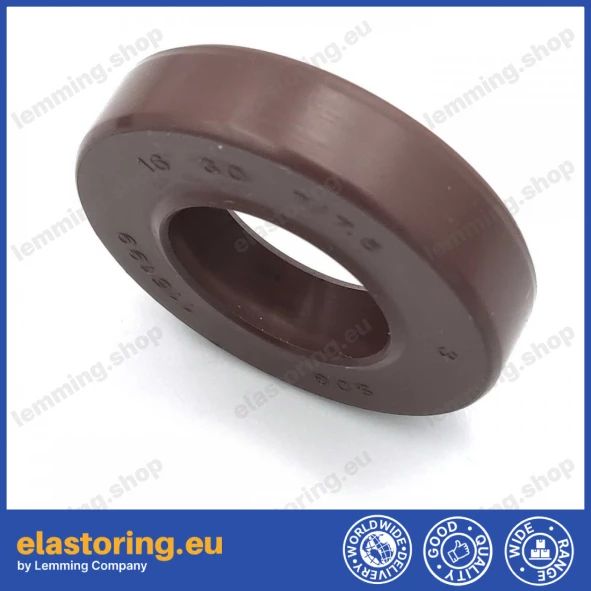 Pressure oil seal 16x30x7/7,5 BABSL FPM Pressure oil seal 16x30x7/7,5 BABSL FPM