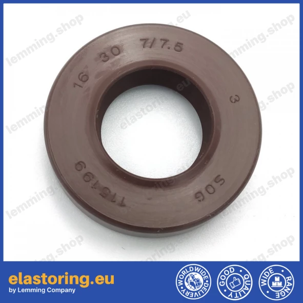 Pressure oil seal 16x30x7/7,5 BABSL FPM Pressure oil seal 16x30x7/7,5 BABSL FPM