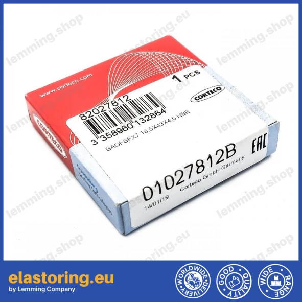 Oil seal 18,5x43x4,5 BAOFSFX7 Oil seal 18,5x43x4,5 BAOFSFX7